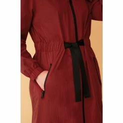 F&F Red Waterproof Longline Parka Coat -F&F Shop unnamed file 2335