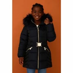 F&F Blue Belted Coat -F&F Shop unnamed file 2340