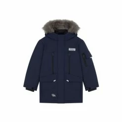 F&F Blue Parka With Faux Fur Hooded Coat 4 F&F Blue Parka With Faux Fur Hooded Coat -F&F Shop unnamed file 2366