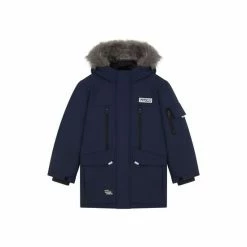 F&F Blue Parka With Faux Fur Hooded Coat 5 F&F Blue Parka With Faux Fur Hooded Coat -F&F Shop unnamed file 2367