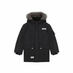 F&F Parka With Faux Fur Hood Black Coat 4 F&F Parka With Faux Fur Hood Black Coat -F&F Shop unnamed file 2374