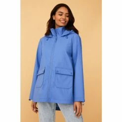 F&F Blue Short Rubber Raincoat -F&F Shop unnamed file 2379