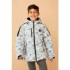 F&F Grey Fashion Padded Camo Coat -F&F Shop unnamed file 2425