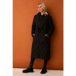 F&F Black Longline Hooded Onion Quilt Coat 4 F&F Black Longline Hooded Onion Quilt Coat -F&F Shop unnamed file 2448