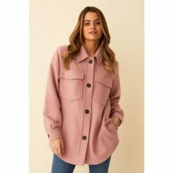 F&F Pink Textured Shacket