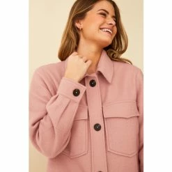 F&F Pink Textured Shacket -F&F Shop unnamed file 2457