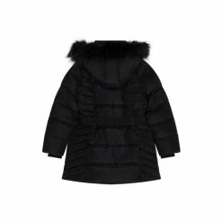 F&F Black Belted Coat -F&F Shop unnamed file 2478