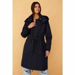 F&F Blue Waterproof Longline Parka Coat -F&F Shop unnamed file 2486