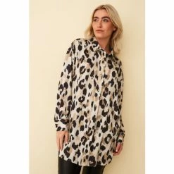 F&F Oversized Leopard Satin Brown Shirt 4 F&F Oversized Leopard Satin Brown Shirt -F&F Shop unnamed file 2498