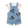 F&F Blue Mickey Mouse Denim Shorts Set -F&F Shop unnamed file 250