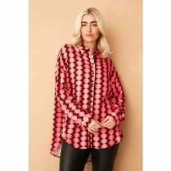 F&F Pink Geo Print Shirt -F&F Shop unnamed file 2504