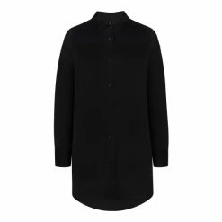 F&F Oversized Black Satin Shirt -F&F Shop unnamed file 2539