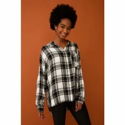 F&F Black Check Shirt -F&F Shop unnamed file 2543