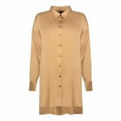 F&F Gold Luxe Satin Shirt -F&F Shop unnamed file 2574