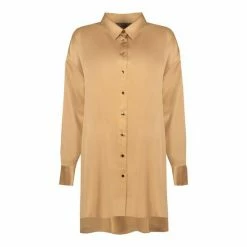F&F Gold Luxe Satin Shirt -F&F Shop unnamed file 2575