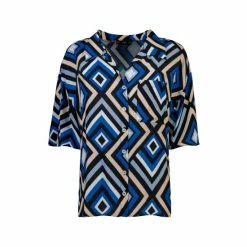 F&F Blue Geo Shirt -F&F Shop unnamed file 2580