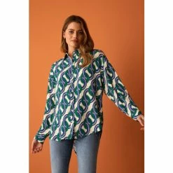 F&F Chain Print White Shirt -F&F Shop unnamed file 2584