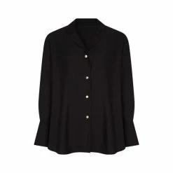 F&F Satin Flute Black Sleeve Shirt 7 F&F Satin Flute Black Sleeve Shirt -F&F Shop unnamed file 2603