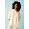 F&F Cream Textured Satin Shirt -F&F Shop unnamed file 2610