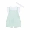 F&F Blue Denim Bibshort With Bodysuit Set -F&F Shop unnamed file 262
