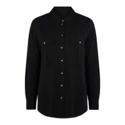F&F Black Premium Button Shirt -F&F Shop unnamed file 2627