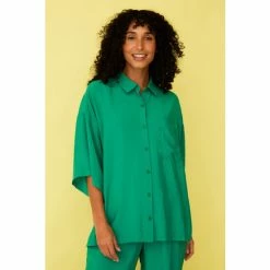 F&F Green Satin Co-Ord Top