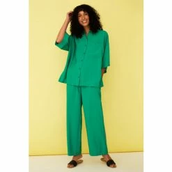 F&F Green Satin Co-Ord Top -F&F Shop unnamed file 2630