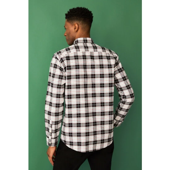 unnamed-file-2666.jpg F&F Black Mono Check Oxford Shirt -F&F Shop unnamed file 2666