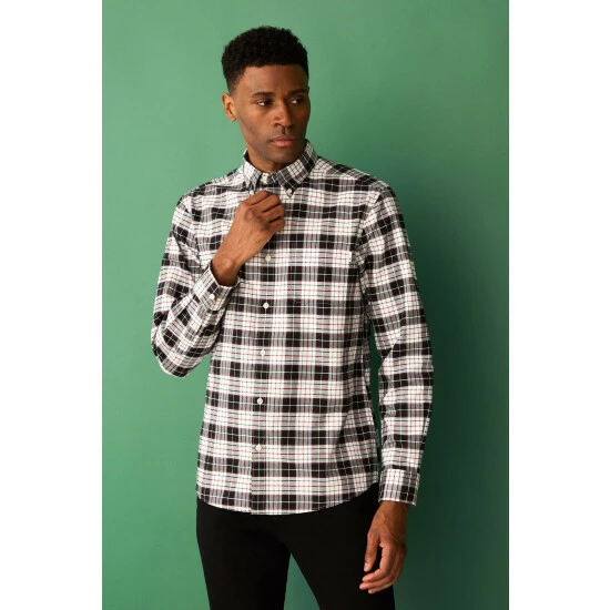 unnamed-file-2667.jpg F&F Black Mono Check Oxford Shirt -F&F Shop unnamed file 2667