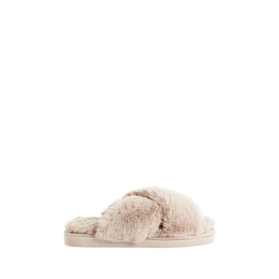 unnamed-file-2724.jpg F&F Brown Faux Fur Crossover Chunky Slippers -F&F Shop unnamed file 2724