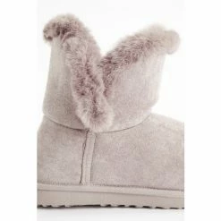 F&F Fur Cuff Brown Bootie Slippers 4 F&F Fur Cuff Brown Bootie Slippers -F&F Shop unnamed file 2738