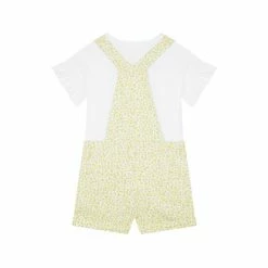F&F Natural Ditsy Floral Bibshort And T-Shirt Set -F&F Shop unnamed file 275