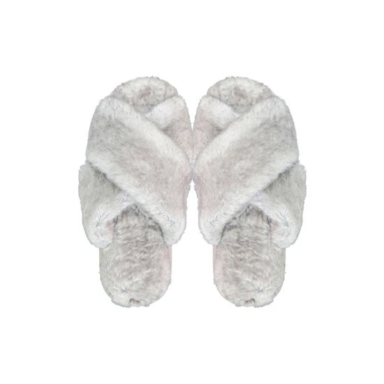 unnamed-file-2753.jpg F&F Grey Tipped Faux Fur Crossover Chunky Slippers -F&F Shop unnamed file 2753