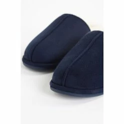 F&F Navy Blue Butted Seam Slippers -F&F Shop unnamed file 2768