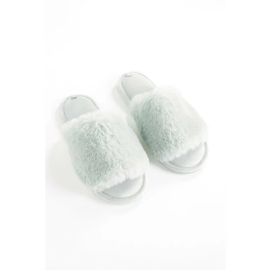 unnamed-file-2779.jpg F&F Green Faux Fur One Strap Slide Seafoam Slippers -F&F Shop unnamed file 2779