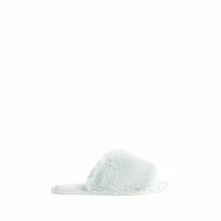 F&F Green Faux Fur One Strap Slide Seafoam Slippers 5 F&F Green Faux Fur One Strap Slide Seafoam Slippers -F&F Shop unnamed file 2781