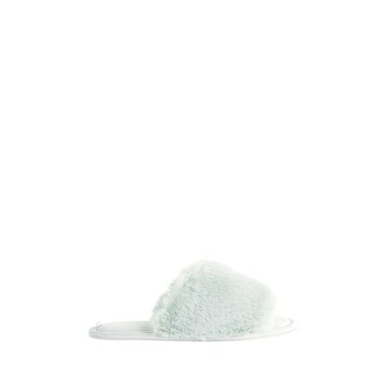 unnamed-file-2781.jpg F&F Green Faux Fur One Strap Slide Seafoam Slippers -F&F Shop unnamed file 2781