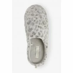 F&F Grey Leopard Mule Slippers -F&F Shop unnamed file 2784