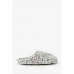 F&F Grey Leopard Mule Slippers -F&F Shop unnamed file 2786
