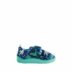 F&F Navy Blue Dino Cupsole Slippers