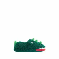 F&F Khaki Green Aline Novelty Dino Slippers