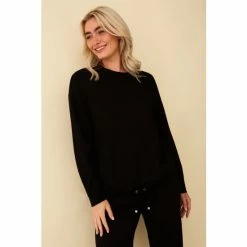 F&F Rib Detail Black Sweatshirt
