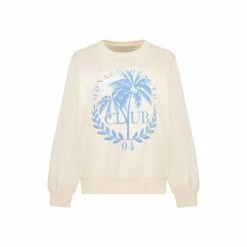 F&F White Embroidered Palm Tree Sweatshirt -F&F Shop unnamed file 2861