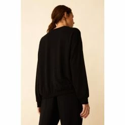 F&F Daniella Black Pintuck Crew Sweatshirt 3 F&F Daniella Black Pintuck Crew Sweatshirt -F&F Shop unnamed file 2881