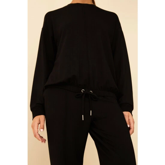 unnamed-file-2883.jpg F&F Daniella Black Pintuck Crew Sweatshirt -F&F Shop unnamed file 2883