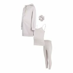 F&F Hinch Oversized Brown Hoodie 3 Piece Set