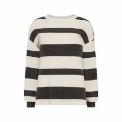 F&F Cosy Mono Stripe Balloon Sleeve Black Top 7 F&F Cosy Mono Stripe Balloon Sleeve Black Top -F&F Shop unnamed file 2901