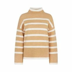 F&F Natural Turtleneck Stripe Jumper -F&F Shop unnamed file 2962