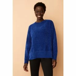 F&F Blue Chenille Crew Neck Jumper