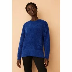 F&F Blue Chenille Crew Neck Jumper -F&F Shop unnamed file 2965